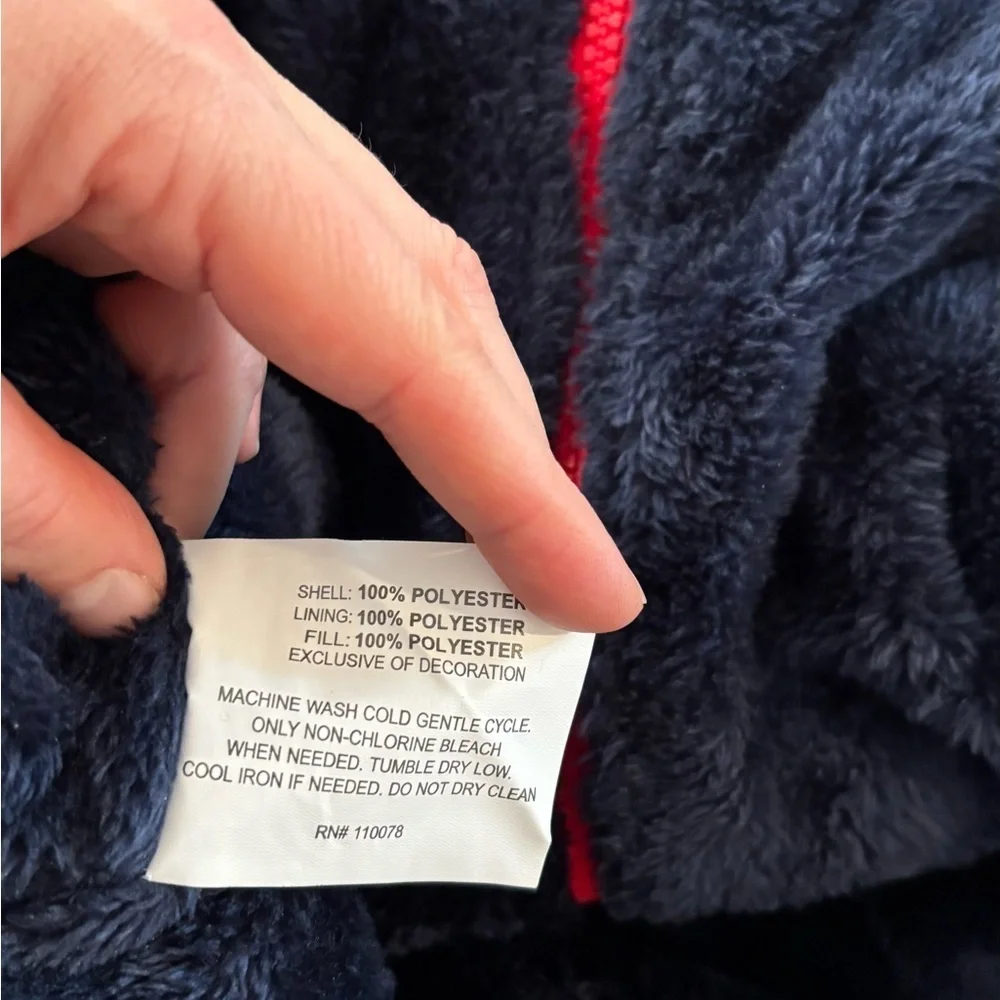 U.S. Polo Assn. Red and Blue Zip Up Sweater NWOT SZ L